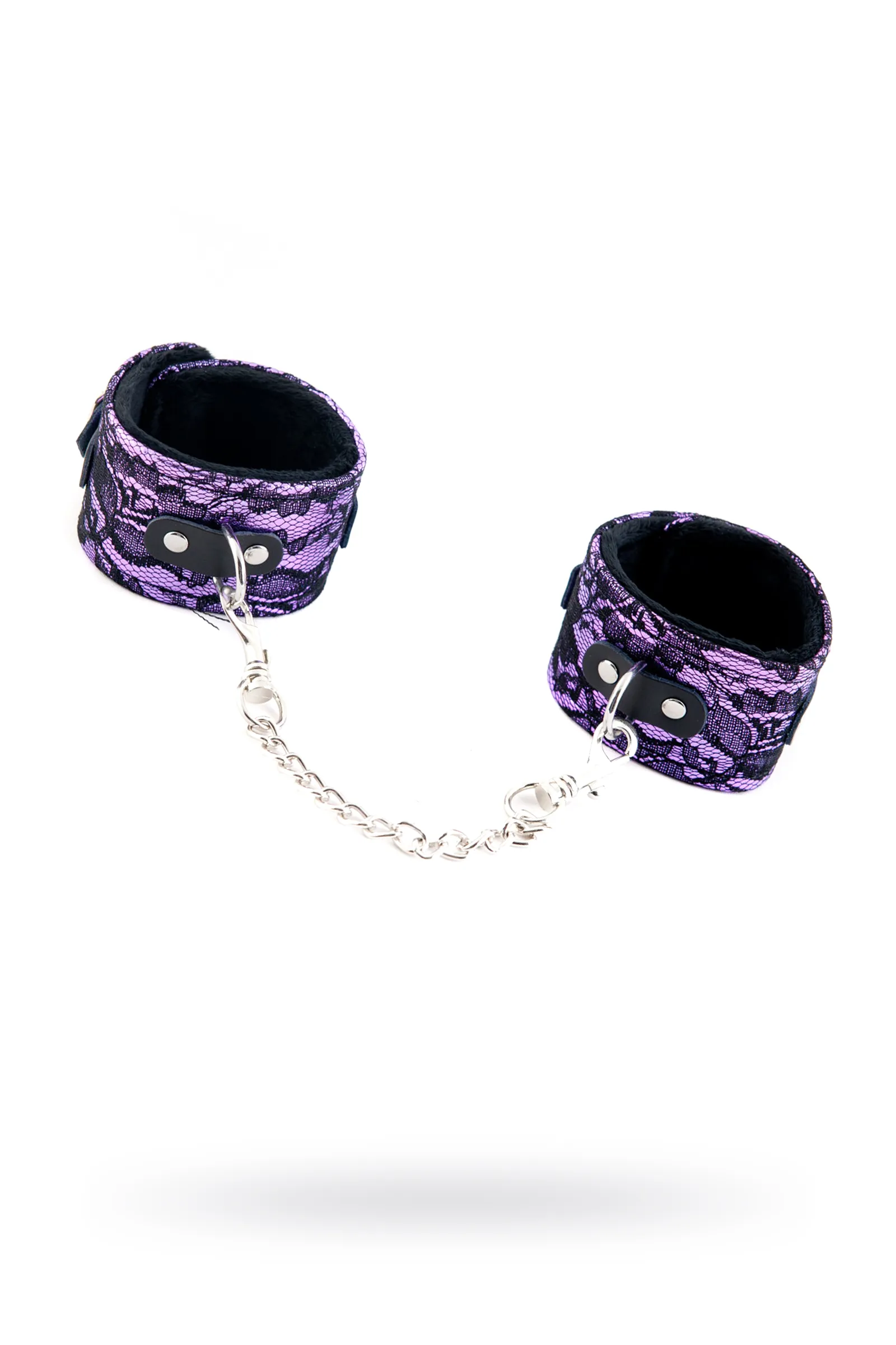 Оковы на ноги (кружевные),TOYFA Marcus пурпурные, 46 см