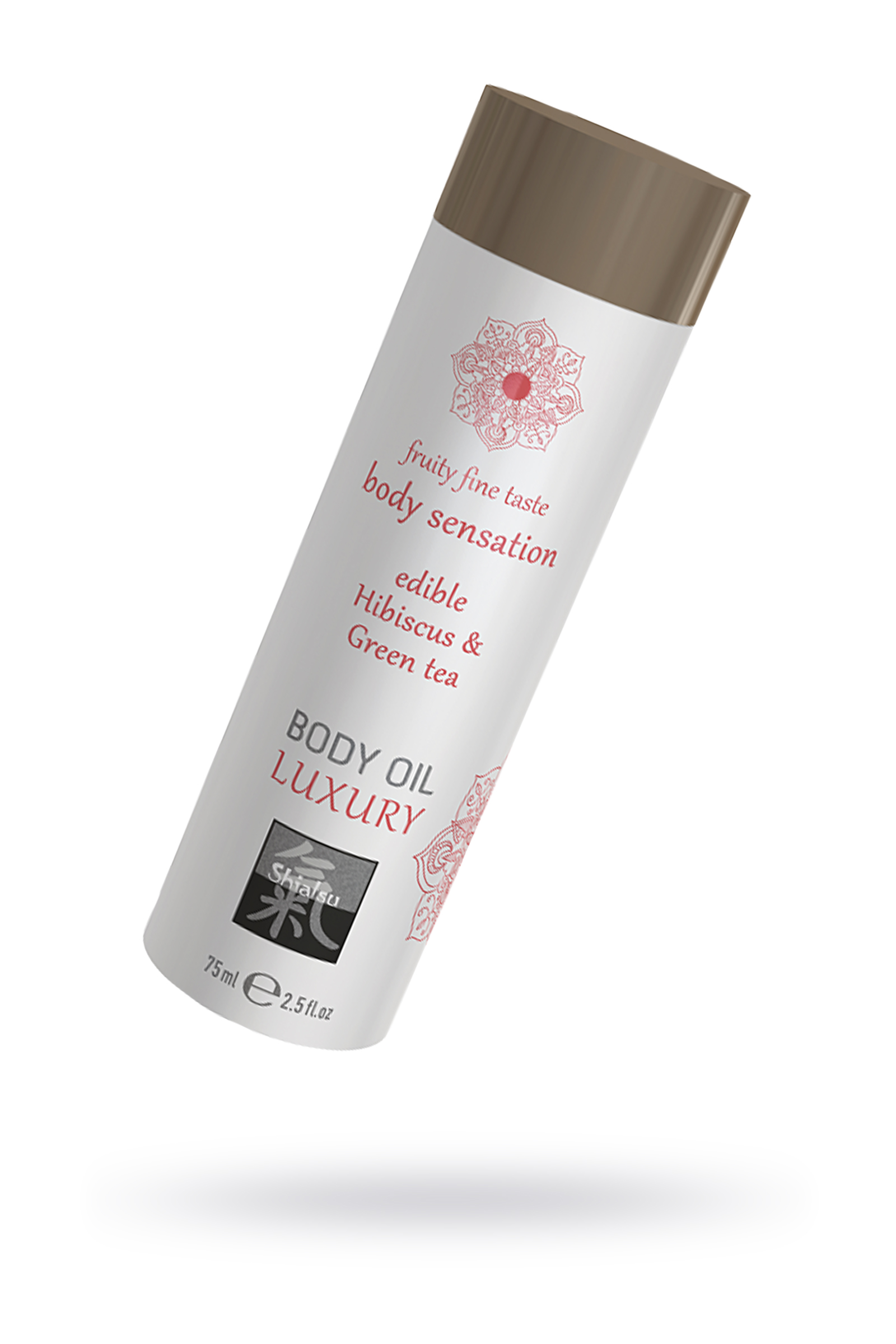 Съедобное масло для тела - Гибискус и Зеленый Чай, 75мл.