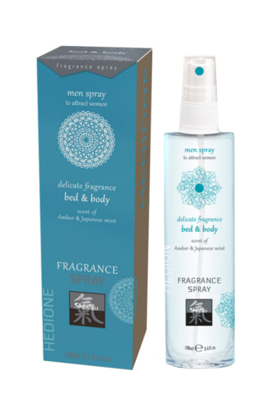 Спрей с феромонами для тела и белья с ароматом Амбры и Японской мяты 