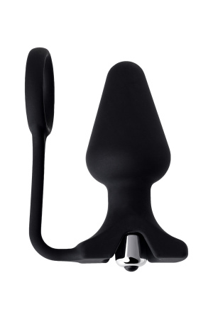 Вибровтулка анальная с кольцом Erotist, 9 СМ, Ø 3,7