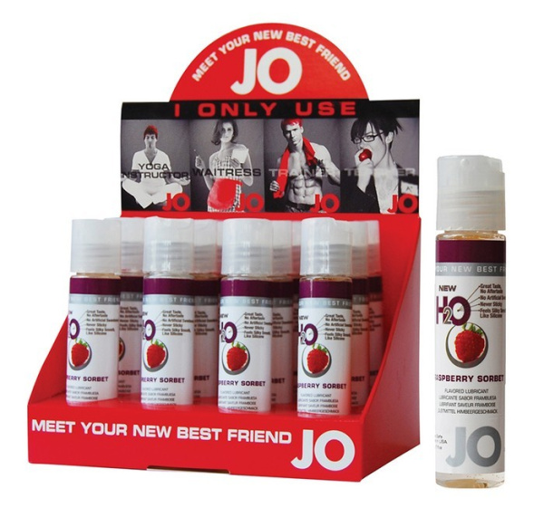 Съедобный лубрикант System JO Gelato White Chocolate Raspberry Truffle, белый шоколад и малина,30 мл