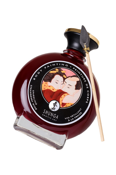 Крем-краска для тела декоративная  Shunga /шампанское и клубника/ 100 мл
