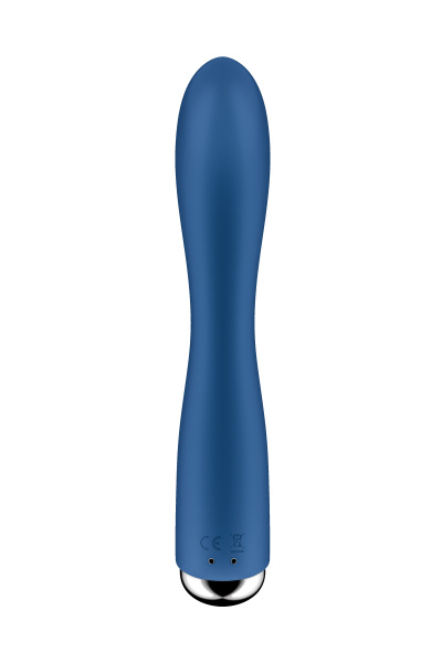 Вибратор-кролик с ротацией Satisfyer Spinning Rabbit 1, силикон, синий, 20,5 см