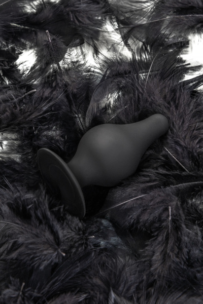 Анальная втулка Erotist Spade XS, сайлекспан, чёрный, 6,5 см