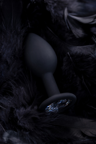 Анальная втулка  TOYFA POPO Pleasure со стразом S 7,2 см, Ø 2,8 см, 25 г