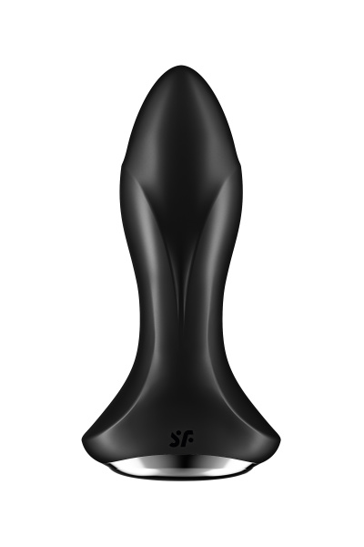 Анальный вибратор Satisfyer Rotator Plug 1+ Connect App, силикон, черный, 13,5 см