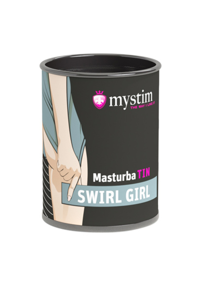 Яйцо-мастурбатор Mystim Masturbatin Swirl Gir, белый, 4,5 см