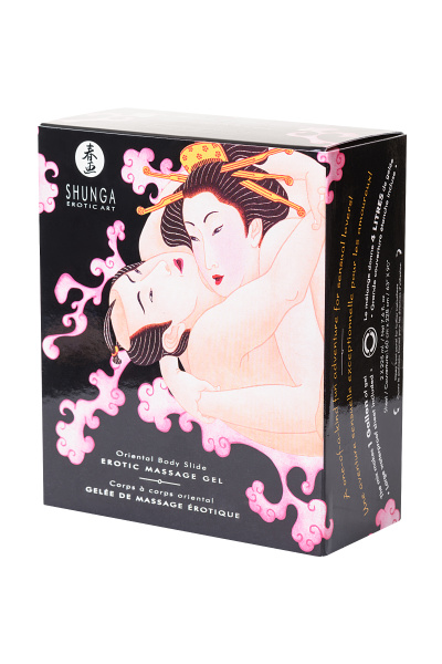 Массажный гель 2 в 1  'для скользкого секса  Shunga  /Клубника/