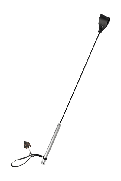 Стек с металлической рукоятью, модель 2 Pecado BDSM, натуральная кожа, черный